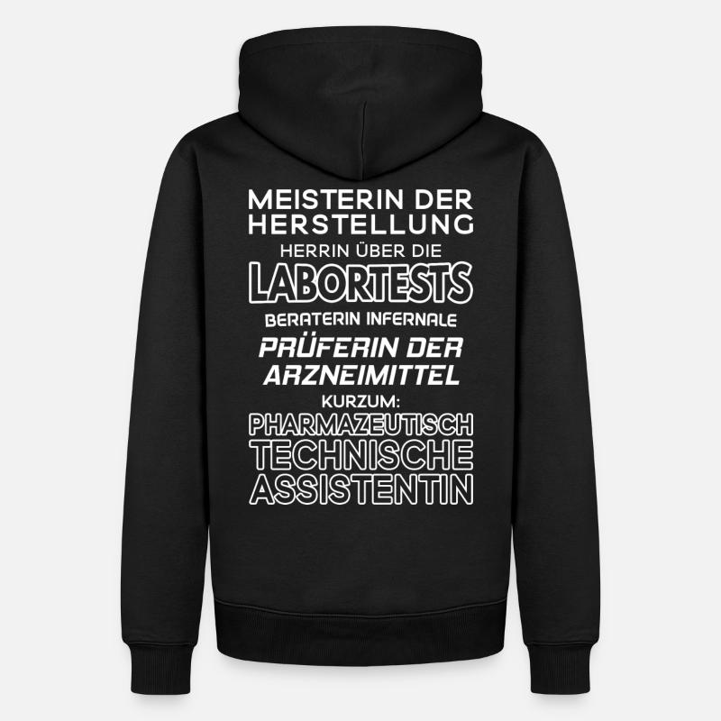 Pharmazeutisch-technische Assistentin/PTA - Männer Premium Bio Hoodie - Schwarz