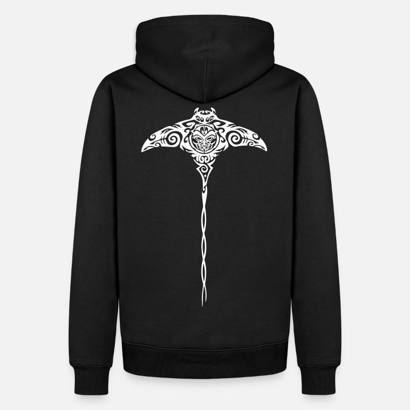 Aloha Ray - Männer Premium Bio Hoodie - Schwarz