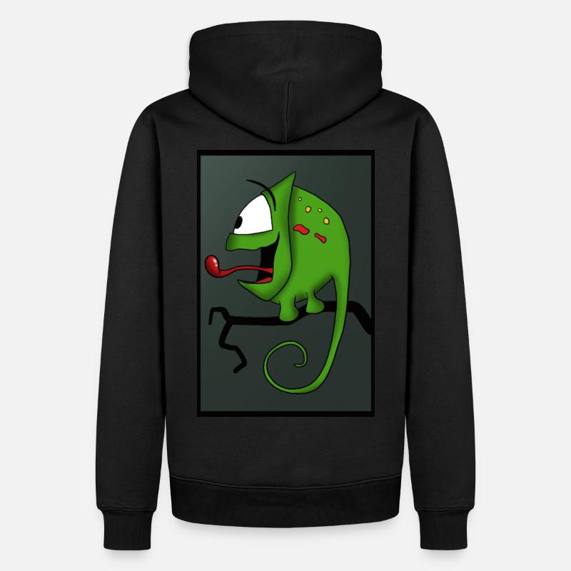 caméléon - Sweat à capuche Premium bio Homme - noir