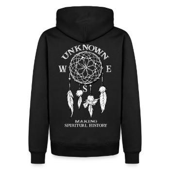 T-shirt Dreamcatcher noir - Sweat à capuche Premium bio Homme - noir - Dos - Nico (187cm)