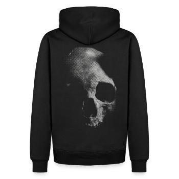 Old white skull - Men’s Premium Organic Hoodie - black - Back - Nico (187cm)