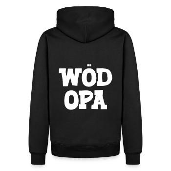 Wöd Opa Österreich Oma tolle Oma beste Oma - Männer Premium Bio Hoodie - Schwarz - Hinten - Nico (187cm)