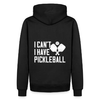 Raquette de pickleball pour pickleball, c’était fini - Sweat à capuche Premium bio Homme - noir - Dos - Nico (187cm)