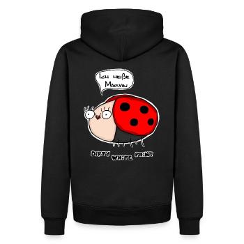 My name is Marvin - Premium Longsleeve - Women - Men’s Premium Organic Hoodie - black - Back - Nico (187cm)