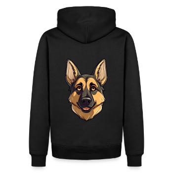 Just A Girl Who Loves German Shepherd für - Männer Premium Bio Hoodie - Schwarz - Hinten - Nico (187cm)