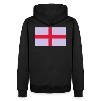 Drapeau national de l Angleterre - Sweat à capuche Premium bio Homme - noir - Dos - Nico (187cm)
