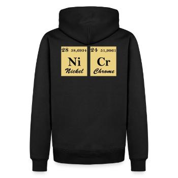 Nickel Chrome - Sweat à capuche Premium bio Homme - noir - Dos - Nico (187cm)