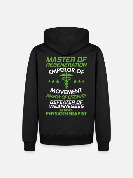 Physiotherapy Physiotherapist Physiotherapist - Men’s Premium Organic Hoodie - black