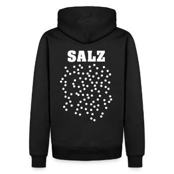 Paar Paare Kostüm Salz Pfeffer Karneval Fasching - Männer Premium Bio Hoodie - Schwarz - Hinten - Nico (187cm)