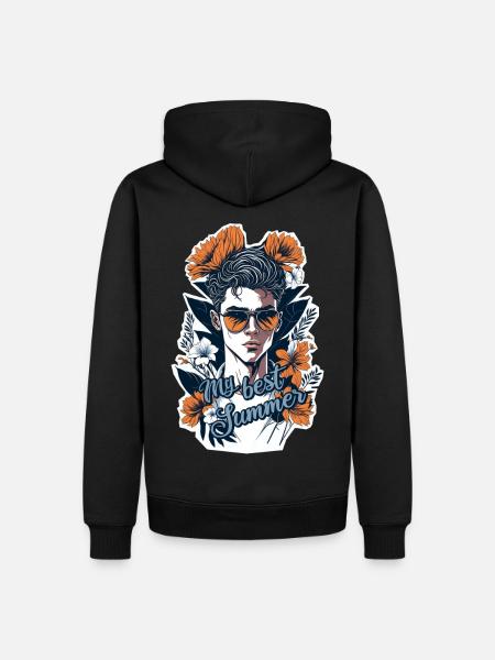 My best summer - Men’s Premium Organic Hoodie - black