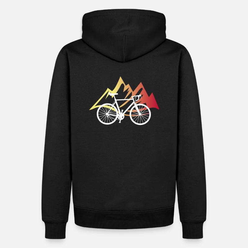 Vélo de course - Sweat à capuche Premium bio Homme - noir