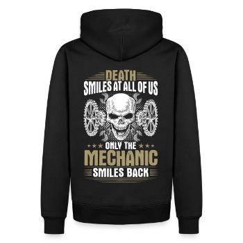 Mechanic Mechanic Mechanic Screwdriver - Men’s Premium Organic Hoodie - black - Back - Nico (187cm)