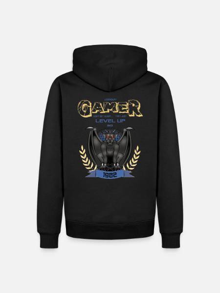 Gamers Don't Get Older - 1982 - Men’s Premium Organic Hoodie - black