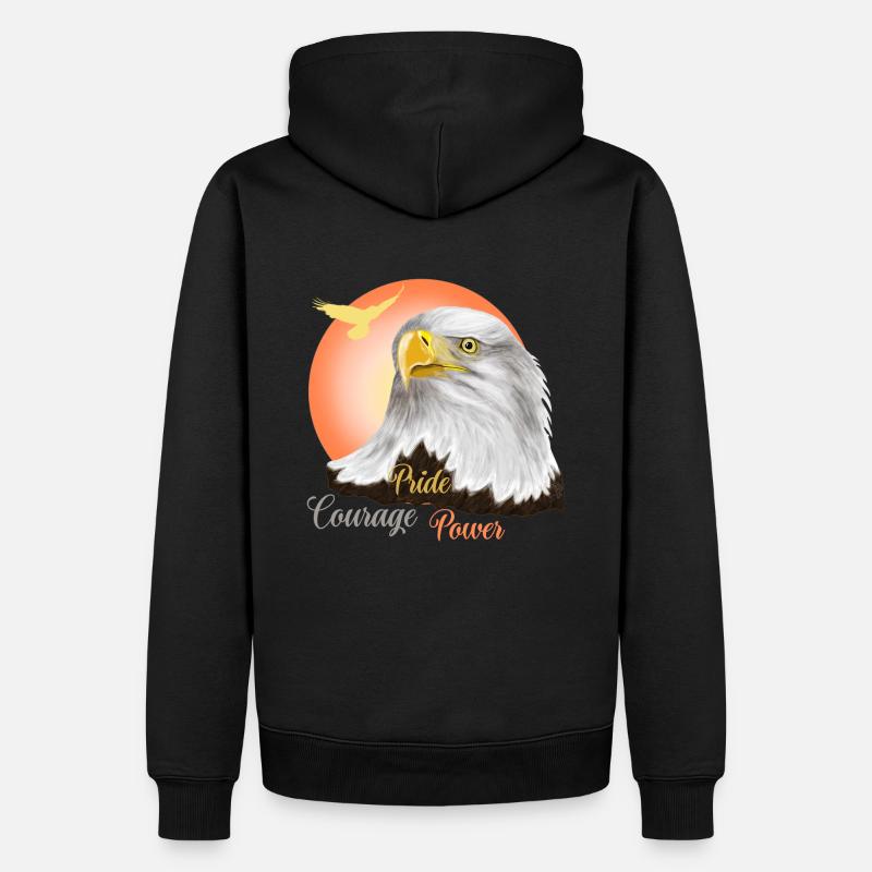 Aigle - Sweat à capuche Premium bio Homme - noir