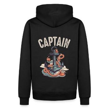 rafting, canotage, montagne, navigation de plaisance - Sweat à capuche Premium bio Homme - noir - Dos - Nico (187cm)