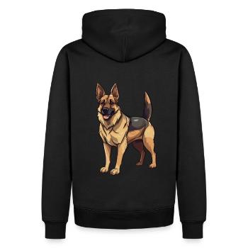 Just A Girl Who Loves German Shepherd für - Männer Premium Bio Hoodie - Schwarz - Hinten - Nico (187cm)