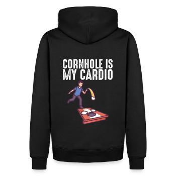 Pickleball Schläger Pickle Ball I Dont Alway Play - Männer Premium Bio Hoodie - Schwarz - Hinten - Nico (187cm)