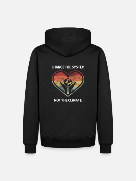 Student demo against climate change - Men’s Premium Organic Hoodie - black