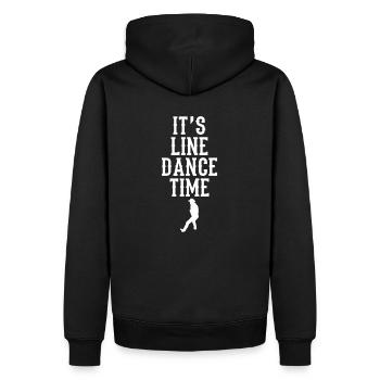 Linedance Line Dance Couple Dance Western Dance Gift - Men’s Premium Organic Hoodie - black - Back - Nico (187cm)
