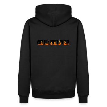 GRILLMEISTER - Männer Premium Bio Hoodie - Schwarz - Hinten - Nico (187cm)