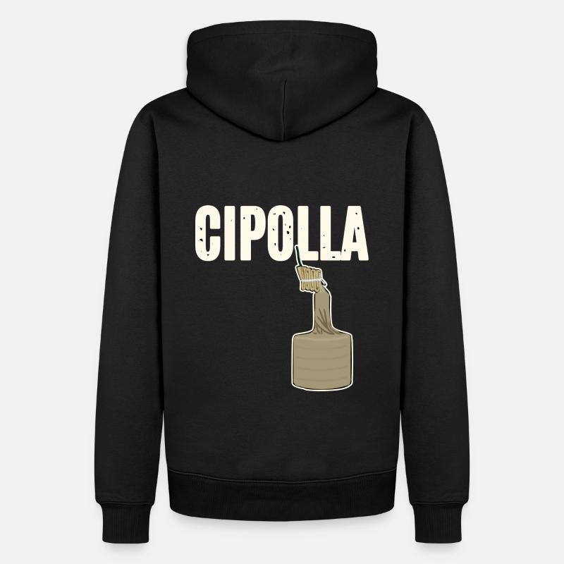 Cipolla - Männer Premium Bio Hoodie - Schwarz