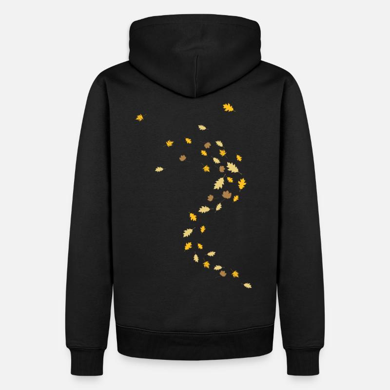 Herbst - Männer Premium Bio Hoodie - Schwarz
