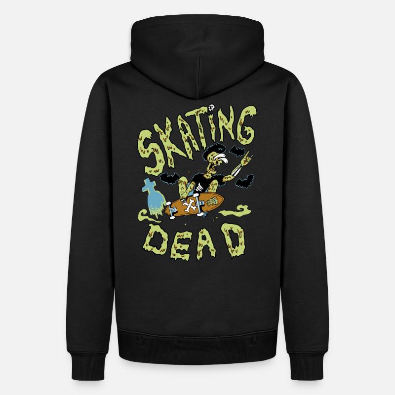 skatingdead - Männer Premium Bio Hoodie - Schwarz