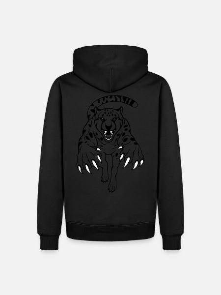 Jumping Cheetah - Men’s Premium Organic Hoodie - 