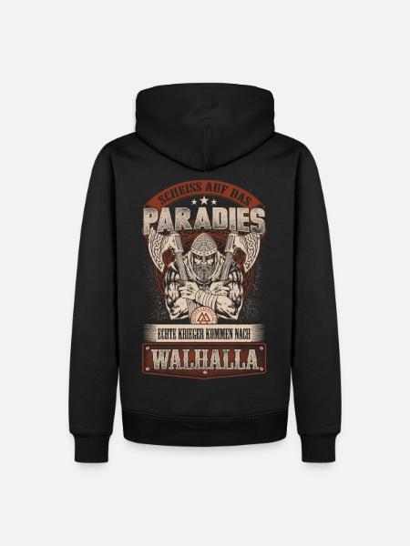 Auf nach Walhalla - Männer Premium Bio Hoodie - Schwarz