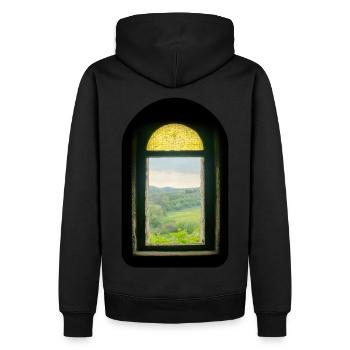 Le chef-d’œuvre de la nature - Sweat à capuche Premium bio Homme - noir - Dos - Nico (187cm)