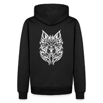 Chien Animal de compagnie Tribal Tattoo - Sweat à capuche Premium bio Homme - noir - Dos - Nico (187cm)