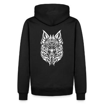 Chien Animal de compagnie Tribal Tattoo - Sweat à capuche Premium bio Homme - noir - Dos - Nico (187cm)