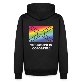 Le sud est coloré! - Sweat à capuche Premium bio Homme - noir - Dos - Nico (187cm)