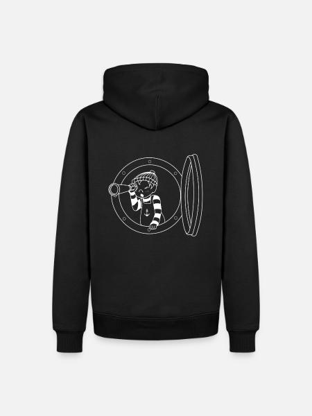 marin le fils - Sweat à capuche Premium bio Homme - noir