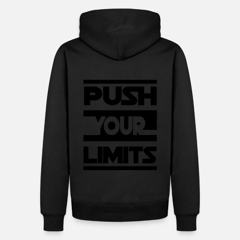 PUSH YOUR LIMITS - Sweat à capuche Premium bio Homme - undefined