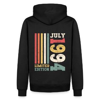 Édition limitée Juillet 1994 28e anniversaire Hommes - Sweat à capuche Premium bio Homme - noir - Dos - Nico (187cm)