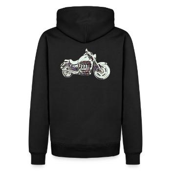 Moto Rocket 3 Roadster Vélo - Sweat à capuche Premium bio Homme - noir - Dos - Nico (187cm)