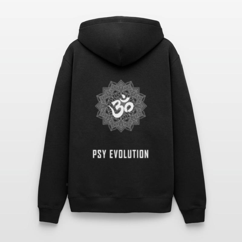Mandala pandémique d'évolution de psytrance Sweat à capuche Premium bio Homme