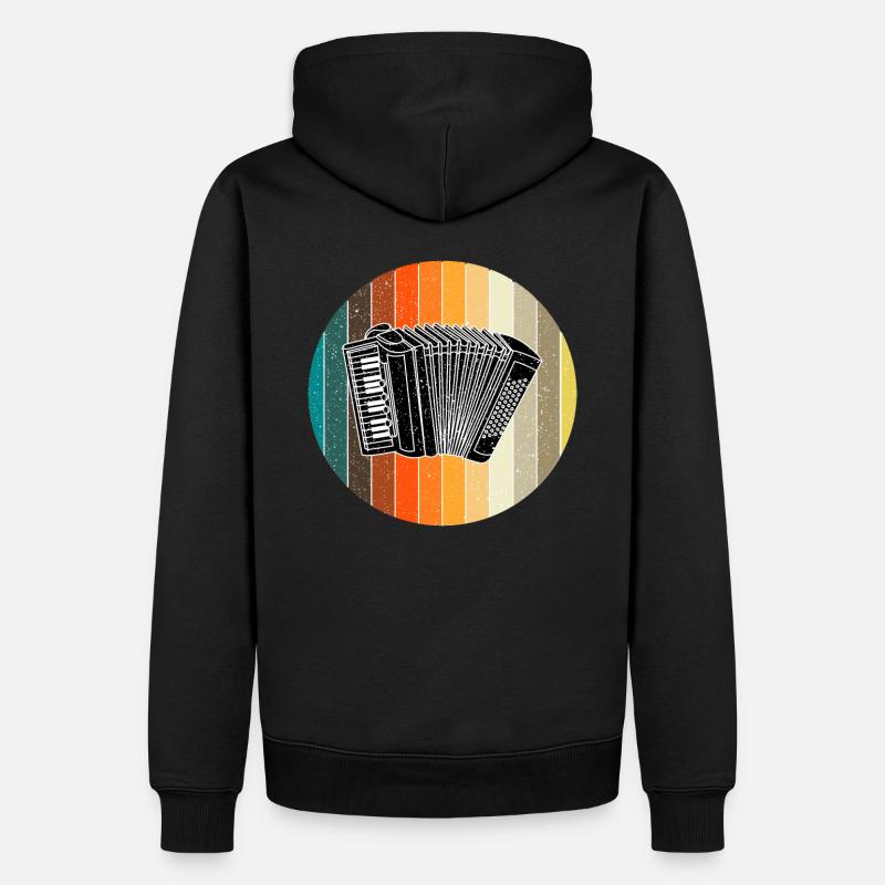 Zieharmonika - Männer Premium Bio Hoodie - Schwarz