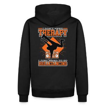 Breakdance Breakdancer Breakdancing Geschenkidee - Männer Premium Bio Hoodie - Schwarz - Hinten - Nico (187cm)