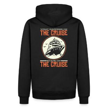 Bateau de croisière cadeau - Sweat à capuche Premium bio Homme - noir - Dos - Nico (187cm)