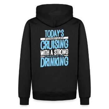 Kreuzfahrt Kreuzfahrtreise Kreuzfahrtschiff Reisen - Männer Premium Bio Hoodie - Schwarz - Hinten - Nico (187cm)