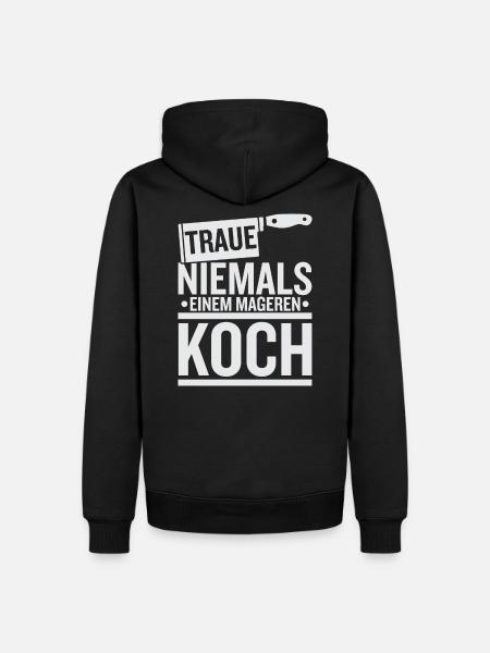 Kochkunst - Männer Premium Bio Hoodie - Schwarz