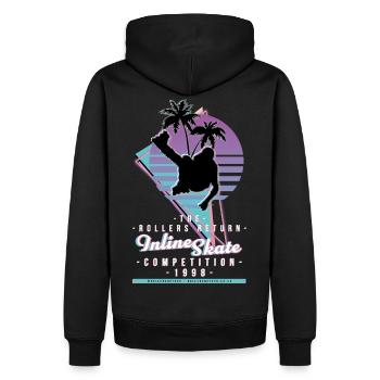 Le Concours 1998 - Sweat à capuche Premium bio Homme - noir - Dos - Nico (187cm)