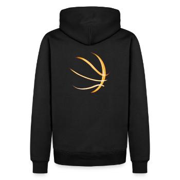 Basketball Basketball bright silhouette - Men’s Premium Organic Hoodie - black - Back - Nico (187cm)