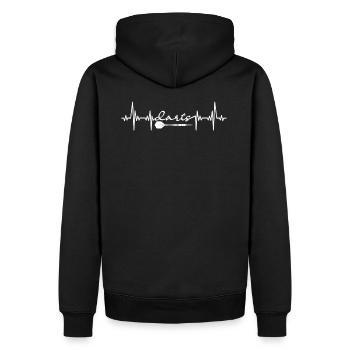 Fléchettes 180 fléchettes Fléchettes Fléchettes Fléchettes battements de cœur - Sweat à capuche Premium bio Homme - noir - Dos - Nico (187cm)
