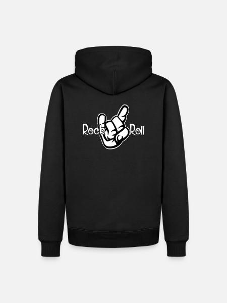 Rock and Roll - Sweat à capuche Premium bio Homme - noir