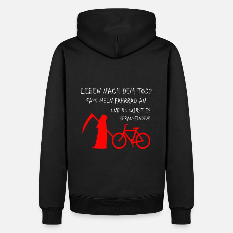 Vélo VTT Hobby Cyclisme - Sweat à capuche Premium bio Homme - noir