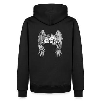 Un ange dans le ciel - RIP Grichka B. - Sweat à capuche Premium bio Homme - noir - Dos - Nico (187cm)