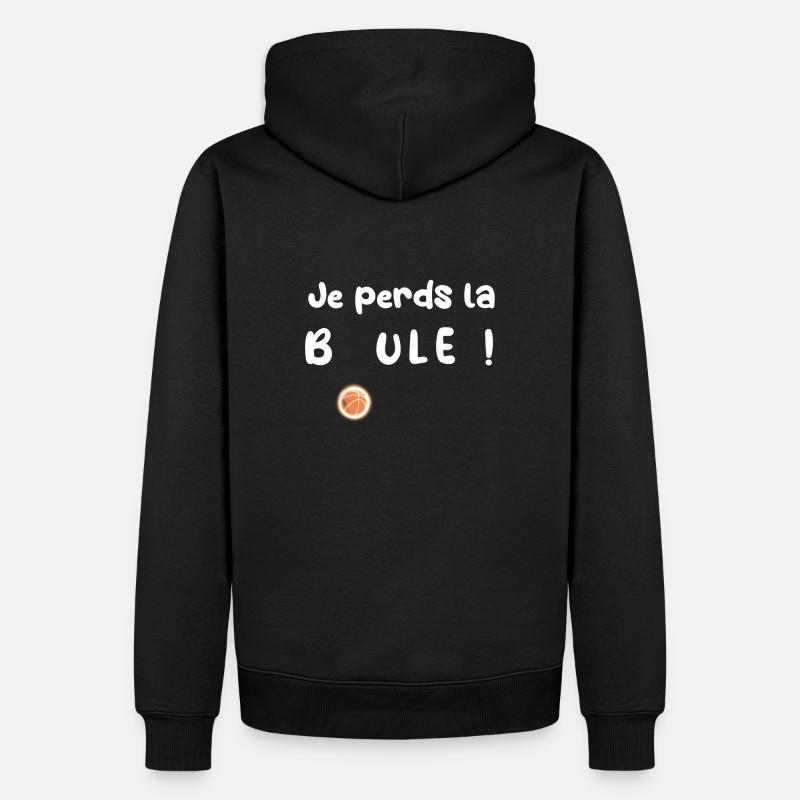 Je perds la boule ! - Sweat à capuche Premium bio Homme - noir